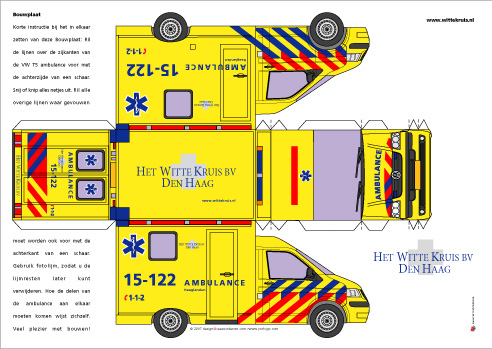 bouwplaat ambulance volkswagen sprinter